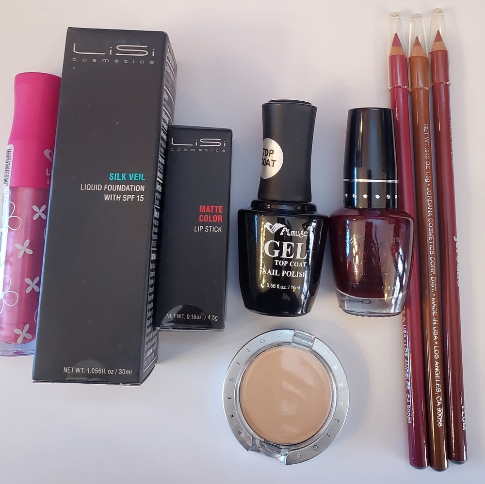 Lip liner, lip stick, nail polish New Sealed